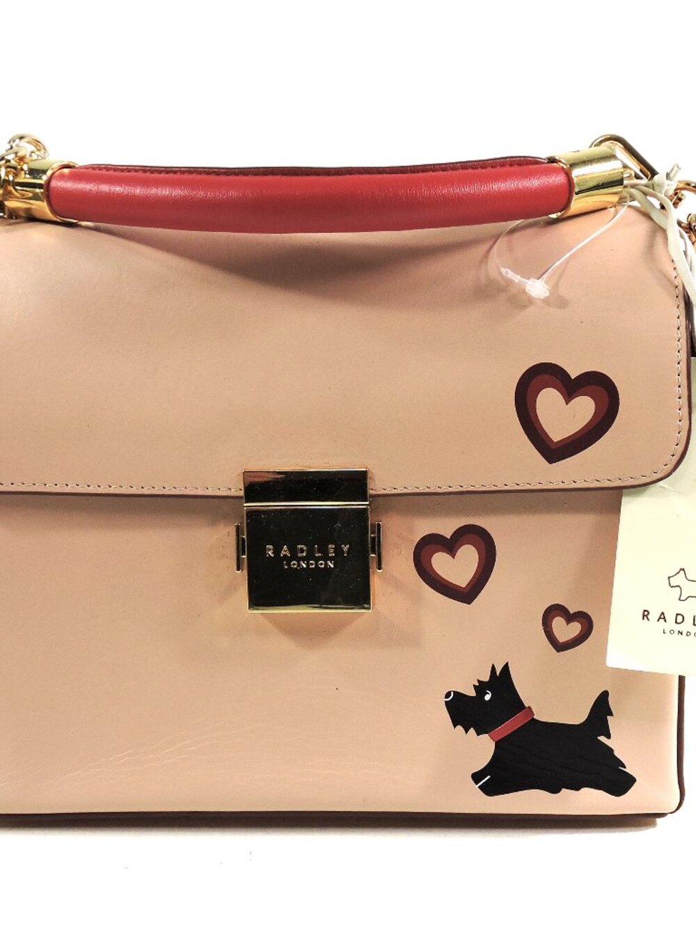 RADLEY LONDON 🇬🇧 WOMEN'S PINK SOFT LEATHER VALENTINE STYLE FASHION HANDBAG